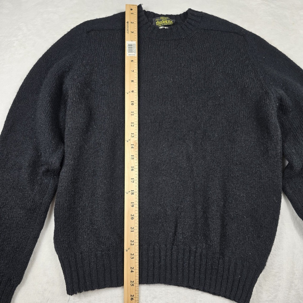 Thuleknit Pure New Steland Wool Women's Size Large Black Sweater‎ - Picture 4 of 11